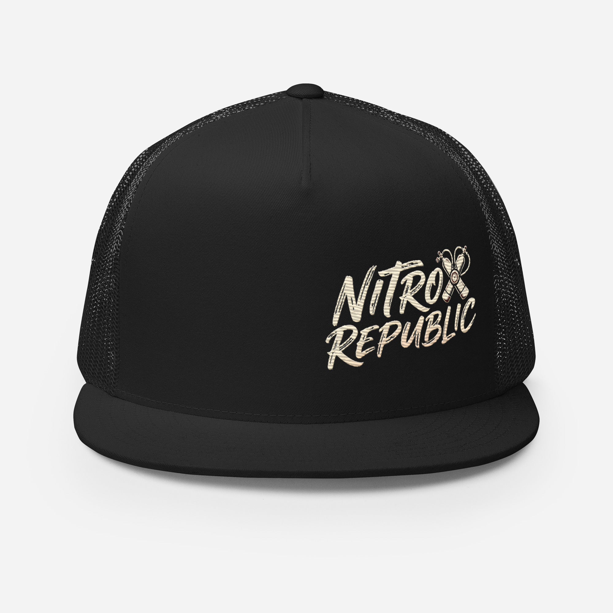 Nitrox Republic Logo Trucker Cap in Black – scuba dive hat
