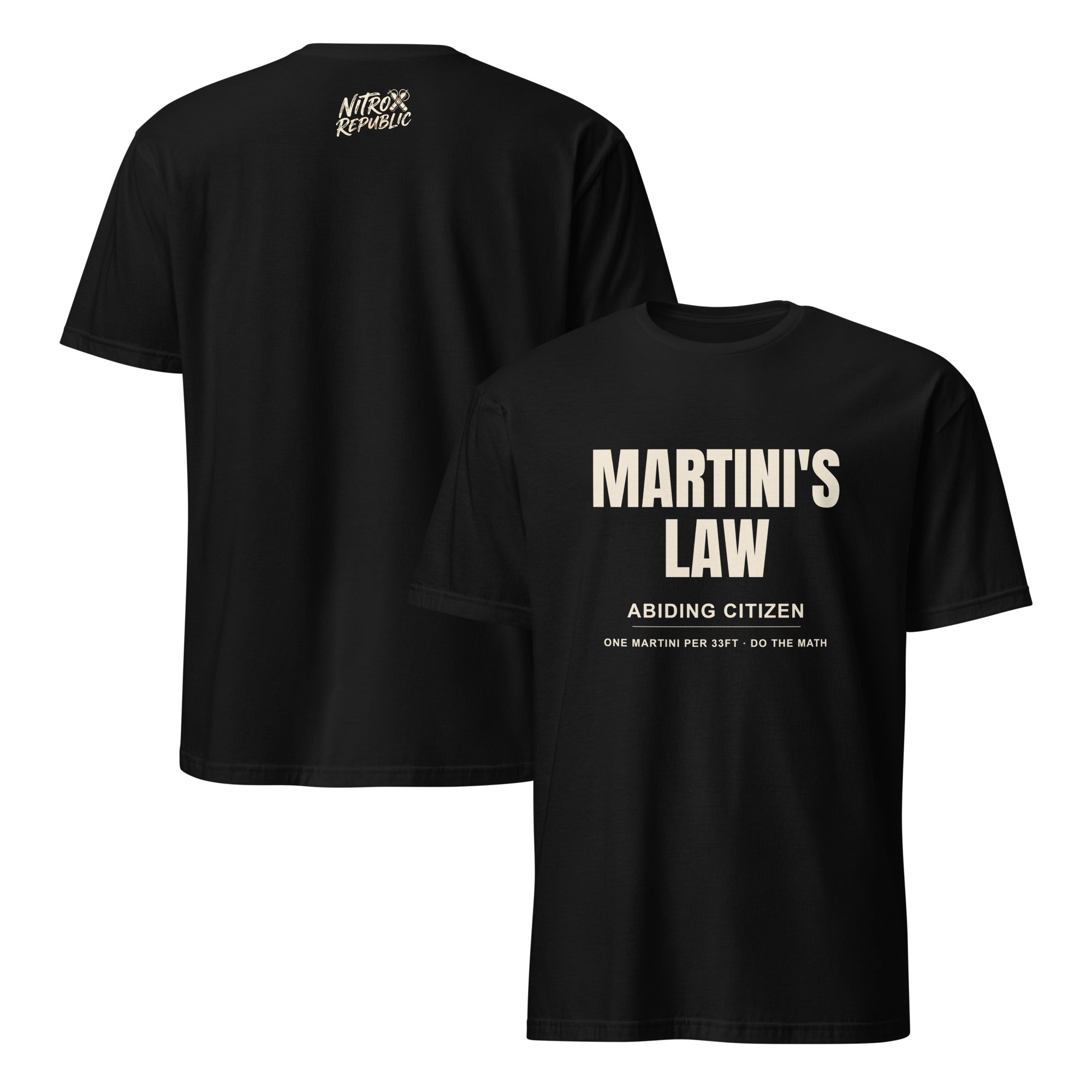 Martini's Law scuba diving graphic tee in Black – Nitrox Republic