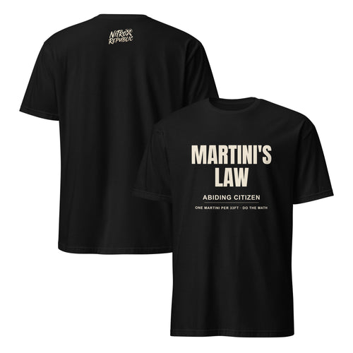 Martini's Law scuba diving graphic tee in Black – Nitrox Republic