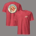 Retro Dive Flag Badge scuba t-shirt in Heather Red – Nitrox Republic